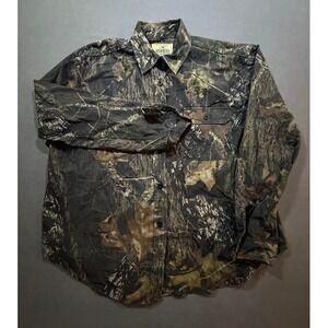 RedHead For Her Camouflage Long Sleeve Button Up Shirt Womens XL Cotton Outdoors